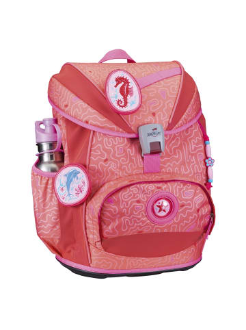 DerDieDas ErgoFlex Light Schulranzen-Set 5-teilig in Coral Reef