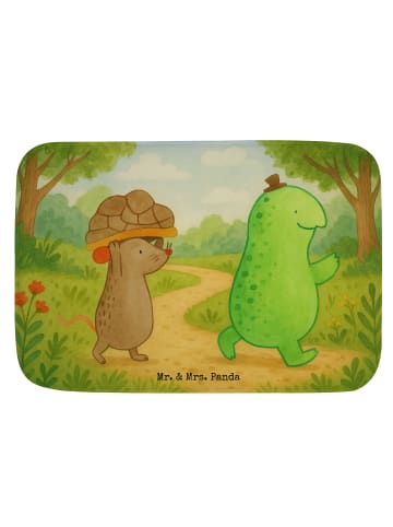 Mr. & Mrs. Panda Badläufer Schildkröte Maus Design ohne Spruch in Weiß