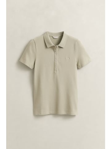 Gant Slim Fit Archive Shield Piqué Poloshirt in Country Beige