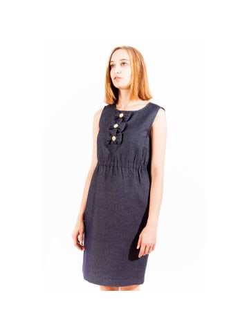 Love Moschino Blaues Baumwoll-Kleid