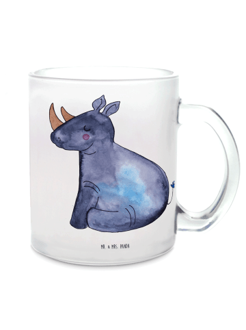 Mr. & Mrs. Panda Tasse Einhorn Nashorn ohne Spruch in Transparent