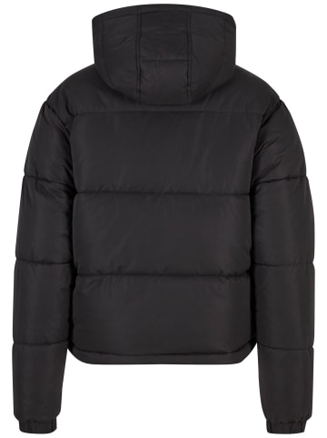 Urban Classics Urban Classics Ladies Peached Puffer Jacket With Hood in black
