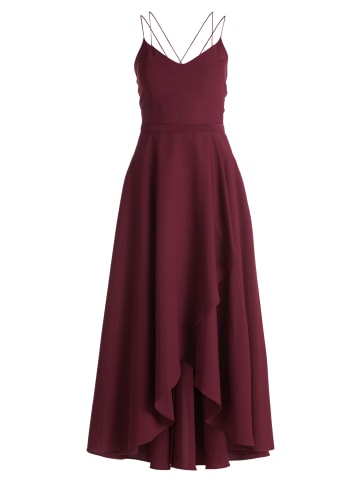 Vera Mont Abendkleid mit Volant in Wild Ruby