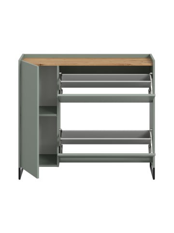 ebuy24 Schuhschrank Drive Staubgrün 97 x 32 cm