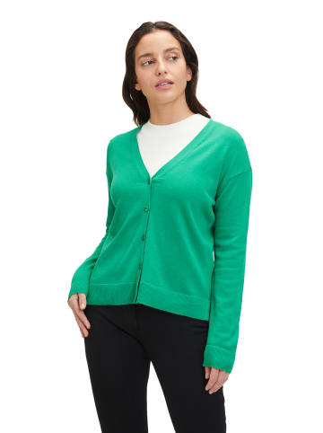 Betty Barclay Basic-Strickjacke mit Knopfleiste in Green Grass