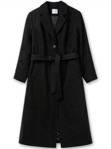 sheego Mantel in schwarz