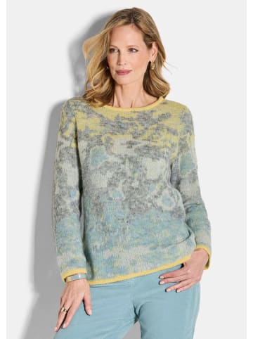 GOLDNER Pullover Langarm Jacquard-Pullover mit Muster in bunt / gemustert