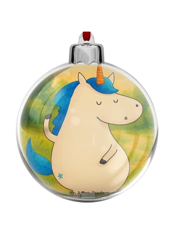 Mr. & Mrs. Panda Kunststoff Weihnachtskugel Einhorn Mann Design ... in Weiß