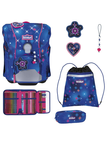 Scout Micro Exklusiv LED - Schulranzen Set 4 tlg. (Rocket Rider) in Sparkling Dream