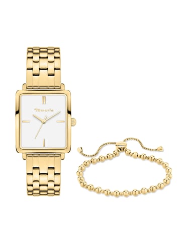 Tamaris Damen Armbanduhr & Armband Set in gold