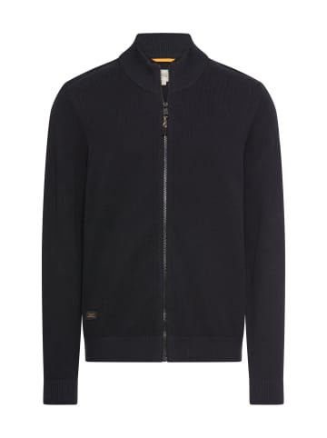 Camel Active Strickjacke mit Stehkragen in Navyblau