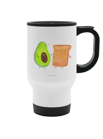 Mr. & Mrs. Panda Kaffee-Thermobecher Avocado Toast ohne Spruch in Weiß