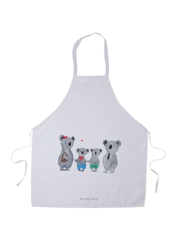 Mr. & Mrs. Panda Schürze Koala Familie zwei ohne Spruch in Weiß