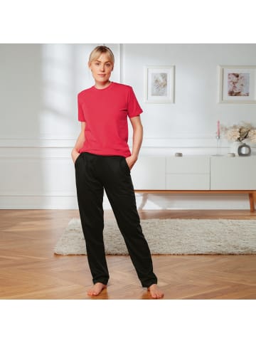 Erwin Müller Sweat Freizeithose, lang in schwarz