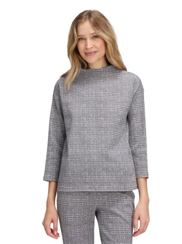 Betty Barclay Sweatshirt mit Kragen in Grau/Beige