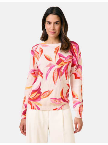 Gerry Weber Floral gemusterter Pullover in Rippstrick in Mehrfarbig
