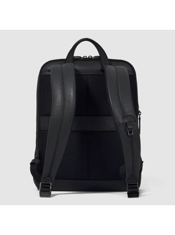 Piquadro Modus Restyling Rucksack Leder 37 cm Laptopfach in nero