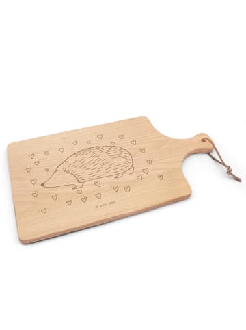 Mr. & Mrs. Panda servierbrett holz Igel Herzen ohne Spruch in Transparent
