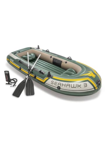 Intex Schlauchboot Seahawk 3 mit Paddel und Pumpe 295x137x43cm in bunt