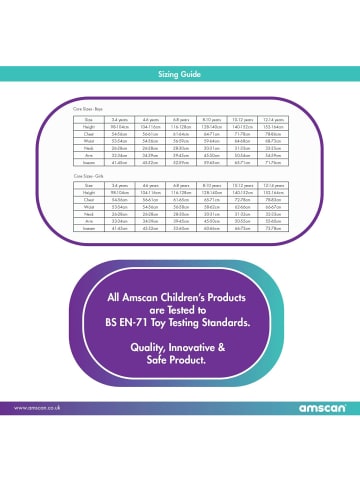 amscan Superman Kostüm Kinder 10-12 Jahre