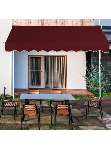 COSTWAY Klemmmarkise 200 cm in Rot