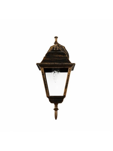 Licht-Erlebnisse Außen Wandlampe (B)15 x (H)34.5 cm in Schwarz Kupfer