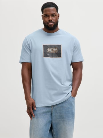 JACK & JONES PLUS T-shirt in Celestial Blue