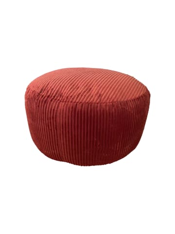 relaxdays Pouf in Rost - (H)35 x Ø 50 cm