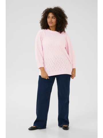 KAFFE curve Strickpullover KCanita in Lilac Snow