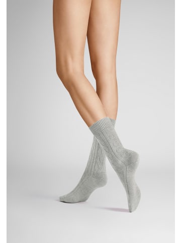 Hudson Socken Winter Plait weich in Silber