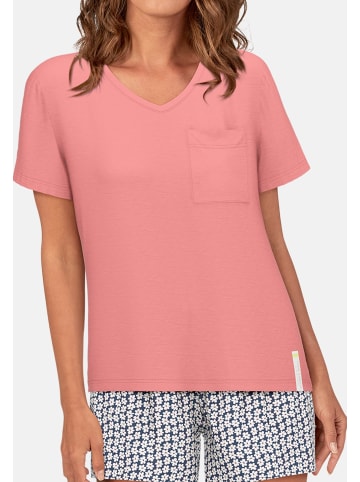 Tom Tailor Shorty Westport in rot-dunkel-Allover