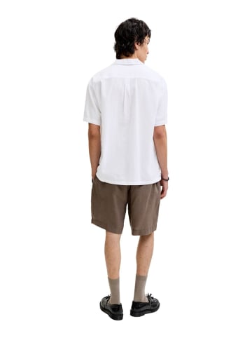 Jack & Jones Hemd JJESUMMER LINEN BLEND RESORT in Weiß