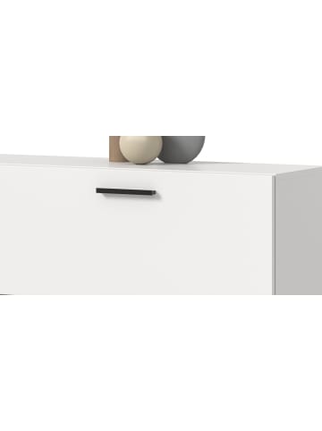 Inn.Furn Wohnwand in weiß 249 cm, Wohnkombination hängend oder stehend