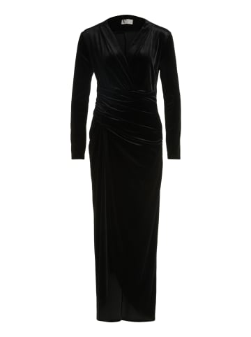 Vera Mont Abendkleid mit V-Ausschnitt in Schwarz