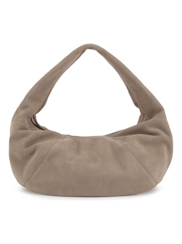 Les Visionnaires Greta Icon Schultertasche Leder 43 cm in mushroom