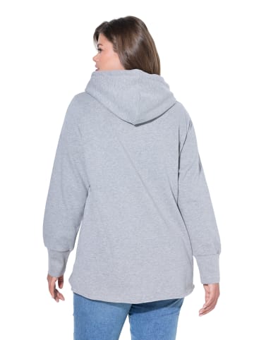 LAURASØN Sweatshirt in grau melange
