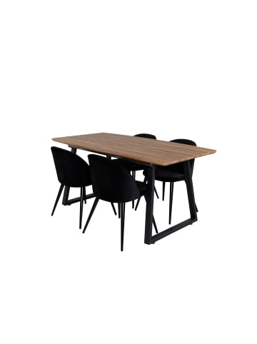 ebuy24 Essgruppe Inca 31 Schwarz 85 x 160 cm