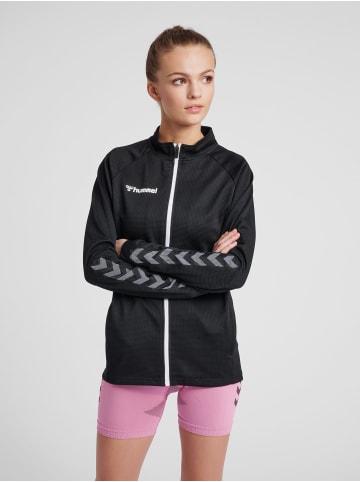 Hummel Halbreißverschluss Jacke Hmlauthentic Damen in BLACK/WHITE