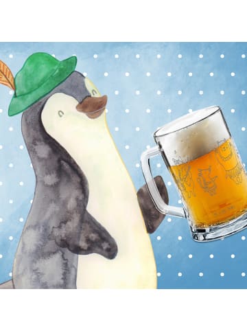 Mr. & Mrs. Panda Gravur Bierkrug Waldtiere Aloha ohne Spruch in Transparent