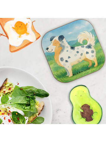 Mr. & Mrs. Panda Tassenuntersetzer Hund Australien Shepherd Desi... in Weiß