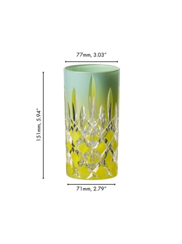 RIEDEL Glas Highball Longdrinkglas Laudon in 395 ml in Türkis-Gelb