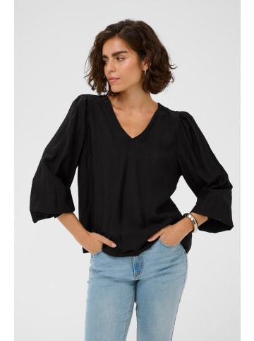 Kaffe Bluse langarm KAlufia Regular fit in Black Deep