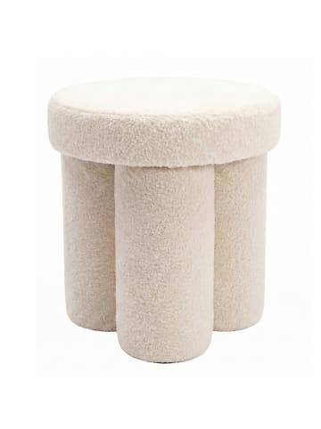 FineBuy Hocker und Sitzsäcke in Beige / Stoff / 40x40x45