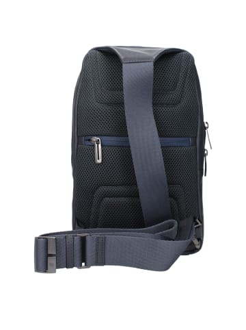 Piquadro Blau Leder Umhängetasche