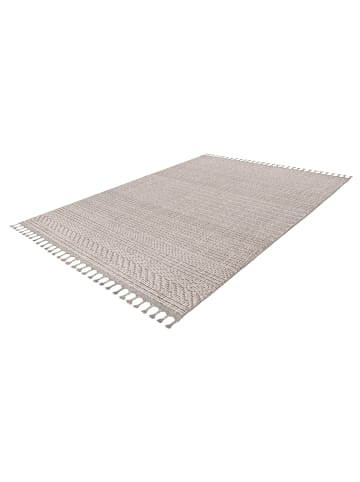 Vivorum Wohnzimmer Teppich – Kurzflorteppich Reef 125 in silber