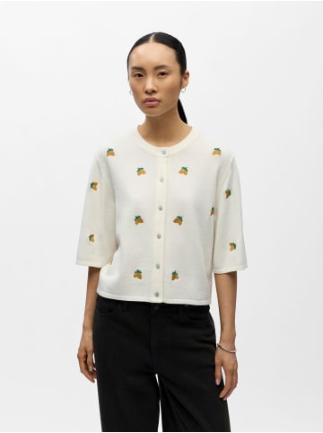 Object Strickjacke in Cloud Dancer