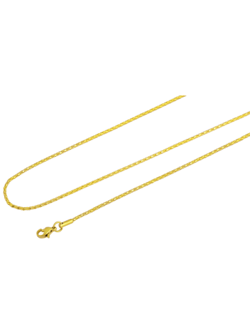 Adeliás Damen Halskette aus Edelstahl 80 cm in gold
