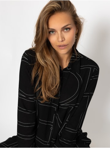 SASSYCLASSY Bluse mit Print in Schwarz