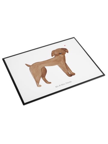 Mr. & Mrs. Panda schreibtischunterlage Hund Dogge ohne Spruch in Weiß