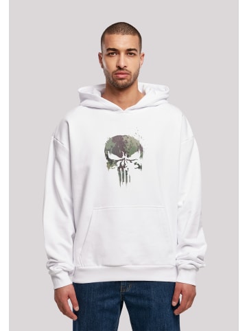 F4NT4STIC Ultra Heavy Hoodie Marvel Punisher TV Camo Skull in weiß